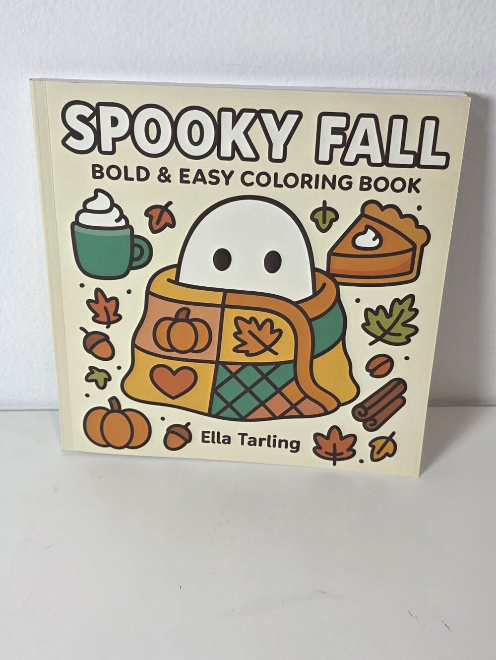 🎃⭐️ Spooky Fall – Bold & Easy Coloring Book: 40 Cute Fall And Halloween Designs